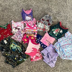 Lot of 7/8 Girls PJs
